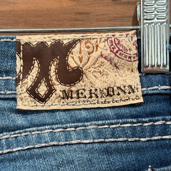 MEK DNM MARRAKECH SLIM BOOT CUT 25 Women's Denim Jeans 2000's Y2K Western - Picture 10 of 13